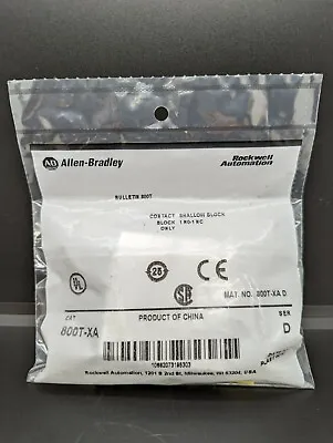 ALLEN BRADLEY 800T-XA 800TXA CONTACT 1NO 1NC BRAND NEW 1 Piece • $25