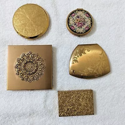 Vintage Powder/mirror Compact Lot Of 5 • $35.95