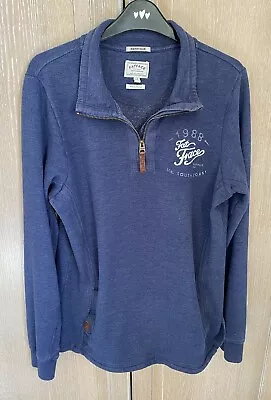 Ladies Fat Face Heritage Collection Blue Hoodie Size 14 Good Condition  • £3.99