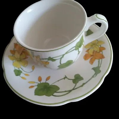 1 Villeroy & Boch Teacup/Coffee Cup & Saucer Geranium Pattern Made In Germany • $12