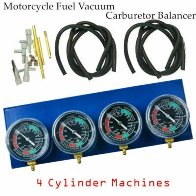 $52.20 • Buy 4 Cylinder Motorcycle Fuel Vacuum Carburetor Synchronizer Gauge Carb Sync Tool