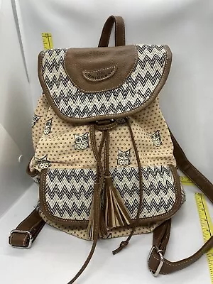 Vintage Union Bay Owls Backpack Purse • $10