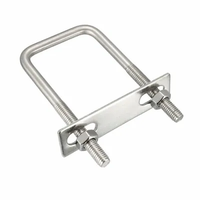 Square U-Bolts M8 50mm Inner Width 304 Stainless Steel With Nuts Frame Straps • $25.69