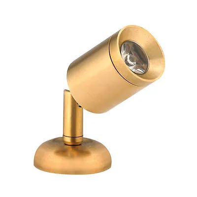 Pactrade Marine Boat LED Swivel Reading Light Energy Efficient Brass Lacquered  • $35.99