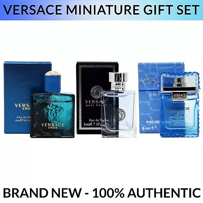 Versace Men's 3pc Miniature Gift Set (Eau Fraiche Eros Pour Homme) - BRAND NEW • $28.95