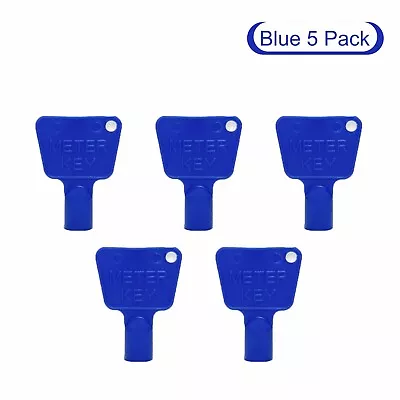 £2.99 • Buy 5xBlue Service Utility Meter Key Gas Electric Box Cupboard Cabinet Triangle DIY 