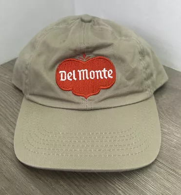 Del Monte Tomato Patch Hat Cap Khaki Adjustable Vintage K Products Made In USA • $14.95