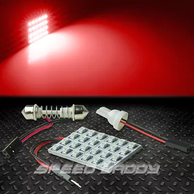 T10 24 Smd 24smd 3528 Car/truck Red Led Interior Dome/map 12v Light Bulb/panel • $4.96