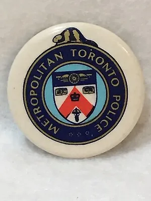 Vintage Metropolitan Toronto Police Department Celluloid Pinback Button • $2.99