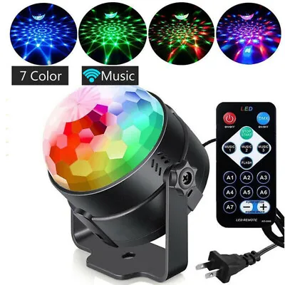 Portable Mini RGB Led Stage Laser Light DJ KTV Projector Disco Party Strobe Lamp • $13.13