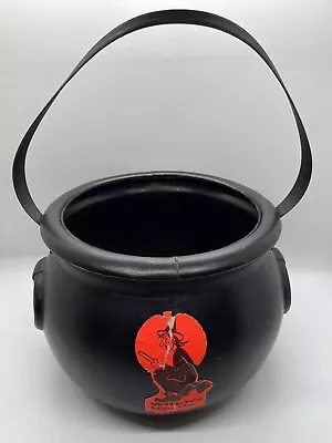 Union Products Witch Kettle 1453 With Stickers Cauldron Blow Mold Halloween 1987 • $22.50