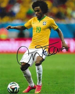£5.95 • Buy WILLIAN - SIGNED 10 X 8 INCH BRAZIL NATIONAL TEAM PHOTO - Chelsea/Fulham+