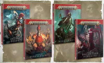 Warhammer AOS Age Of Sigmar Battletome Multi-Listing Hardback Expansion Book NEW • $19.99
