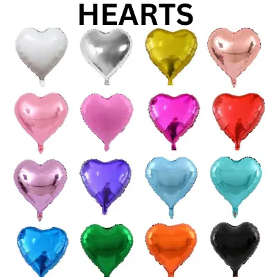 Star Heart Round 4d(orb) Foil Party Balloons Birthday Wedding Celebration Helium • £0.99