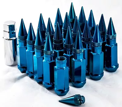 20  12X1.5 Aodhan XT92 SPIKED Lug Nuts BLUE FIT ESM ESR VARRSTOEN STR XXR ROTA • $79.99