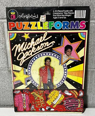 Michael Jackson Colorforms Puzzleforms Puzzle 1984 MJJ Productions Sealed NOS • $25