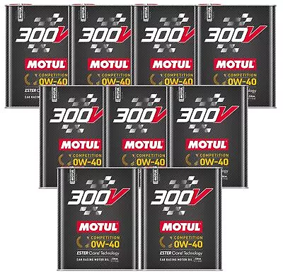 Motul 300V Competition 0W40 18L Fully Synthetic Ester Racing Engine Oil (9 X 2L) • $269.95