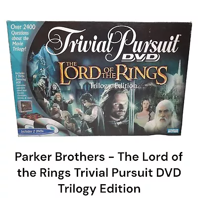 Trivial Pursuit DVD The LORD OF THE RINGS TRILOGY Edition BOARD GAME 100% • £12.95