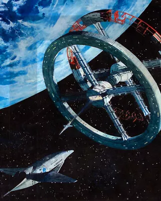 1968 Pan Am Clipper And Space Station For 2001 A Space Odyssey 11 X 14  Photo • $16.96