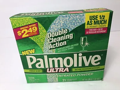 Vintage PALMOLIVE Ultra Dishwasher Detergent Movie Prop Box 90s Soap Powder • $31.99