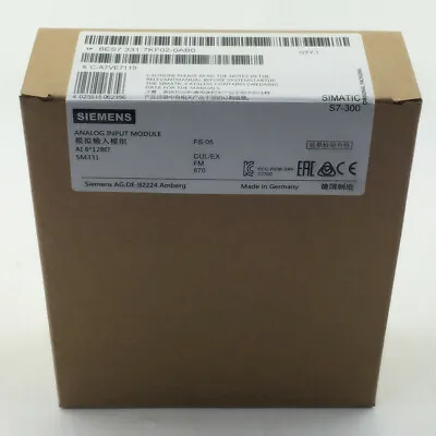 1pcs Siemens 6es7 331-7kf02-0ab0 6es7331-7kf02-0ab0 Plc New In Box Us Fast Ship • $146.37