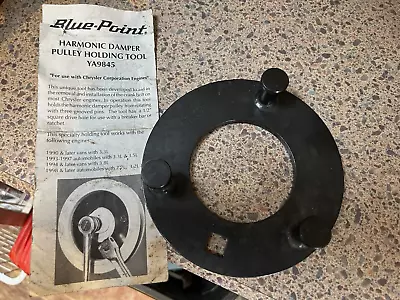 Blue-Point YA9845 Specialty Tool Chrysler Harmonic Damper Pulley Holding 1/2  Dr • $14.95
