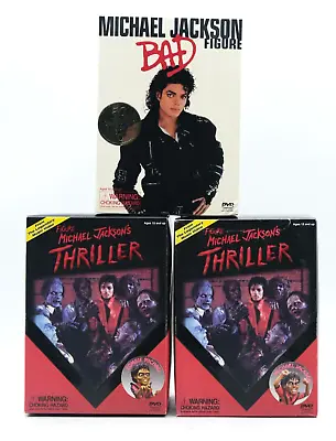 Canyon Crest Michael Jackson Thriller Zombie & BAD 50th Figure Set US Seller • $399.99