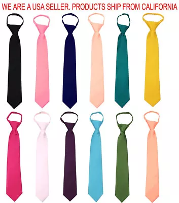 Extra Long Men's Classic Formal Solid Zipper Necktie Prom Wedding XL Zipper Tie • $12.95