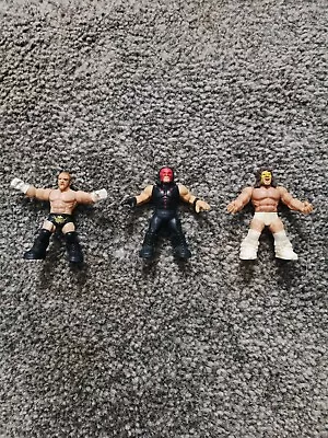 WWE WRESTLING MIGHTY MINIS Undertaker Cain And Ultimate Warrior  • £5