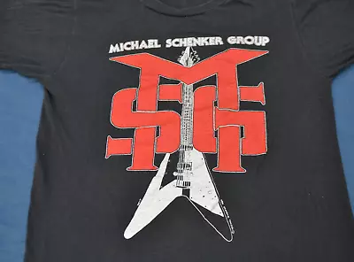 80's Michael Schenker Group Tour Gift Black All Size Unisex Shirt • $16.99