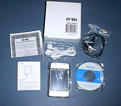 GNBI MP4 Player - Complete In Box With Ear Phone USB Cord CD Driver ++  NEW! • $9.95