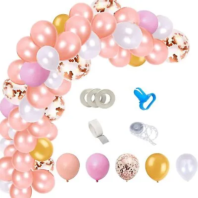 $10.99 • Buy Rose Gold Balloons Garland Arch Kit DIY Decoration Set, 125pcs