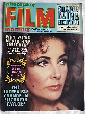 Photoplay Film Monthly May 1971 Elizabeth Taylor Jack Lord Ali Macgraw • £5.55