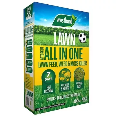 Aftercut All In One Lawn Feed Weed & Moss Killer Greens In Just 7 Days • £22.99