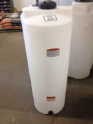 50 Gallon Vertical Poly Storage Plastic Tank Water Harvest Or Chemical Storage • $187.40