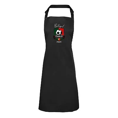 £14.99 • Buy Personalised Mens Womens Apron Portugal Football World Cup Footy Kitchen Gift