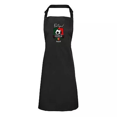 £14.99 • Buy Personalised Mens Womens Apron Portugal Football World Cup Footy Kitchen Gift