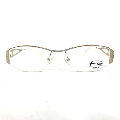 Vintage Flair 885 Col. 442 Eyeglasses Frames Gray White Orange Gold Rectangular • $39.99