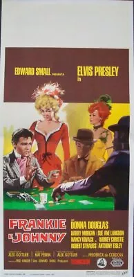 FRANKIE AND JOHNNY ELVIS PRESLEY Italian Locandina Movie Poster 1966 RARE • $250