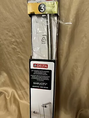 New DELTA Simplicity Shower Door Handles Brushed Nickel 20  • $17.50