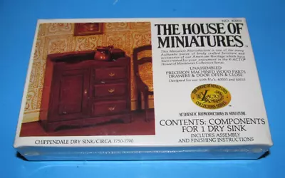 X-ACTO The House Of Miniatures Chippendale Dry Sink Circa 1750-1790 # 40019 FrSh • $10.99