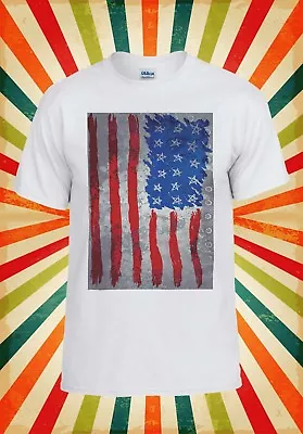 American Flag USA Country Funny Cool Men Women Vest Tank Top Unisex T Shirt 1160 • £9.95