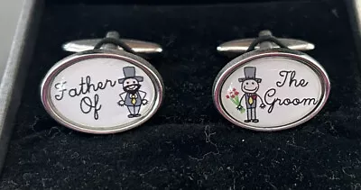 Father Of The Groom Cufflinks Wedding Thank You Gift Favour Boxed • £8.99