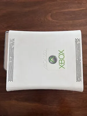 Xbox 360 White 60GB W/ Box Power Cables Mic. No Controller Three Rings (0102) • $50