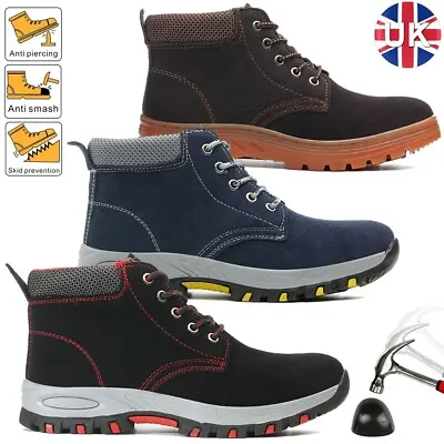 Mens Waterproof Safety Work Boots Steel Toe Cap Casual Shoes Trainers Hiking • £23.75