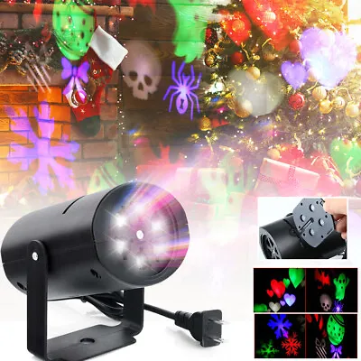$15.29 • Buy Halloween Christmas LED Snowflake Projector Lights Laser Landscape Decor Lamp