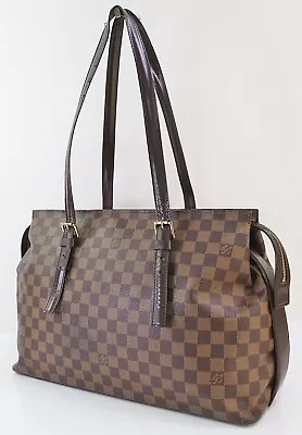 Authentic LOUIS VUITTON Chelsea Damier Ebene Tote Shoulder Bag Purse #56146 • $449.10