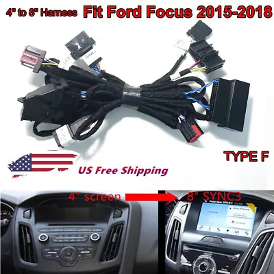 4  To 8  PNP Conversion Power Harness For Ford Focus 2015-2018 SYNC1 To SYNC 3 • $105.99