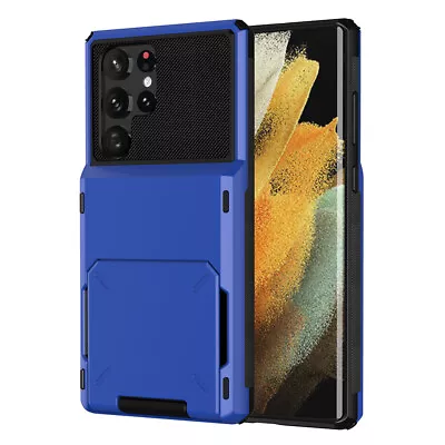 Shockproof Wallet Card Holder Case Cover For Samsung S20 S21 S22 FE Ultra S9+ S8 • $11.68