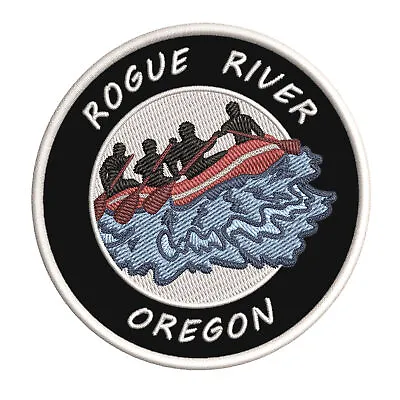 Rogue River Oregon Patch Embroidered Iron-On Applique Water Rafting Nature • $5.50